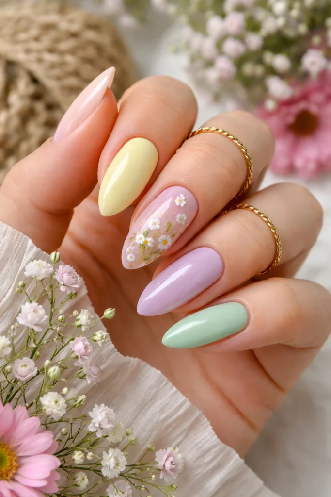 Fresh Garden-Inspired Pastel Almond Mix
